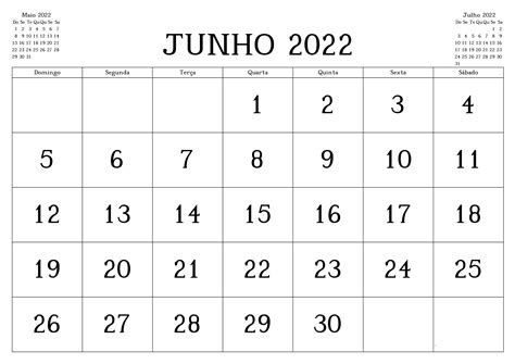 mês de junho 2022